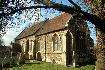 The church from the south-east February 2012